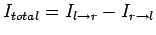 $I_{total} = I_{l\rightarrow r} - I_{r\rightarrow
l}$